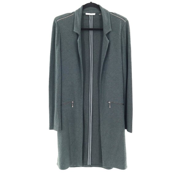 Tart Collections Ollie Duster Cardigan Womens S Green Grandpa Eclectic Professor - Picture 2 of 16